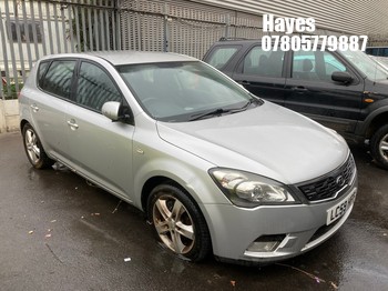 Location: Hayes - 2009 KIA CEED 2 5 Door Hatchback REG: LC59HFP, Keys: No, MOT Expiry date: 25/10/2025, 1591 Petrol, 5 Speed Manual Petrol, Former Keepers: 2