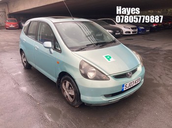 Location: Hayes - 2003 HONDA JAZZ SE CVT 5 Door Hatchback REG: SJ03KSV, Keys: No, MOT Expiry date: 15/08/2026, 1339 Petrol, Variable Speed Auto Petrol, Former Keepers: 11