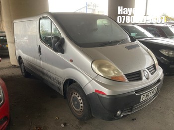 Location: Hayes - 2008 RENAULT TRAFIC SL27+ DCI 115 Panel Van REG: PJ57HCH, Keys: No, MOT Expiry date: 08/05/2026, 1995 Diesel, 6 Speed Manual Diesel, Former Keepers: 7