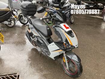 Location: Hayes - 2023 LEXMOTO DIABLO 50 Moped REG: BN23NYD, Keys: No, MOT Expiry date: 24/07/2026, 49 Petrol, Automatic, Former Keepers: 2