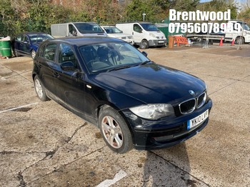 Location: Brentwood - 2010 BMW 116D SE 5 Door Hatchback REG: YK10LVP, Keys: No, MOT Expiry date: 10/03/2026, 1995 Diesel, 6 Speed Manual Diesel, Former Keepers: 5