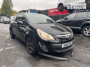 Location: Stapleford - 2012 VAUXHALL CORSA SXI 3 Door Hatchback REG: SH61NKE, Keys: Yes, MOT Expiry date: 10/10/2026, 1229 Petrol, 5 Speed Manual Petrol, Former Keepers: 9