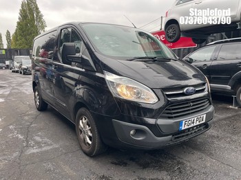 Location: Stapleford - 2014 FORD TRANSIT CUSTOM 270 LTD E- Panel Van REG: FG14POA, Keys: Yes, MOT Expiry date: 05/08/2027, 2198 Diesel, 6 Speed Manual Diesel, Former Keepers: 3