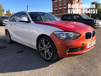 Location: Nottingham - 2015 BMW 114D SPORT 3 Door Hatchback REG: OU15OTK, 1598 Diesel, 6 Speed Manual Diesel, Former Keepers: 2, Keys: Yes, MOT Expiry date: 17/06/2027
