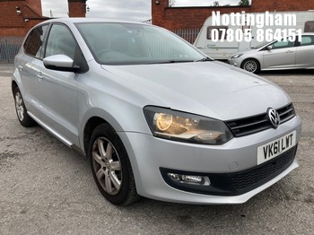 Location: Nottingham - 2011 VOLKSWAGEN POLO MATCH 60 5 DOOR HATCHBACK REG: VK61LWT, 1198cc PETROL, 5 SPEED MANUAL PETROL, Former Keepers: 2, Keys: Yes, MOT Expiry date: 19/05/2027