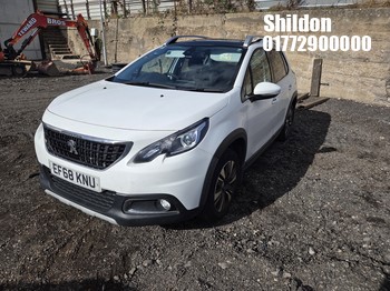 Location: Shildon - 2018 PEUGEOT 2008 ALLURE PREMIUM 2008 5 Door SUV REG: EF68KNU, Keys: Yes, MOT Expiry date: 20/05/2027, 1199 CC Petrol, 5 Speed Manual Petrol, Former Keepers: 2