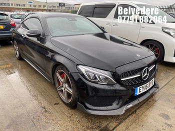 Location: Belvedere - 2016 MERCEDES-BENZ C 300 AMG LINE PREMIUM + Coupe REG: EY16BYD, 1991cc Petrol, 7 Speed Auto Petrol, Former Keepers: 3, Keys: Yes, MOT Expiry date: 13/07/2026