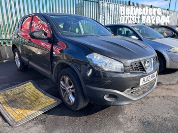 Location: Belvedere - 2012 NISSAN QASHQAI ACENTA CVT 5 Door Hatchback REG: HJ12HMA, Keys: No, MOT Expiry date: 23/01/2027, 1997 Petrol, Variable Speed Auto Petrol, Former Keepers: 7