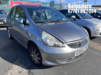 Location: Belvedere - 2005 HONDA JAZZ SE CVT 5 Door Hatchback REG: GV54LZK, Keys: No, MOT Expiry date: 27/11/2026, 1339 Petrol, Variable Speed Auto Petrol, Former Keepers: 5