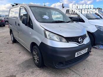 Location: Belvedere - 2012 NISSAN NV200 SE DCI Car Derived Van REG: BD62CZA, Keys: No, MOT Expiry date: 29/10/2026, 1461 Diesel, 5 Speed Manual Diesel, Former Keepers: 8