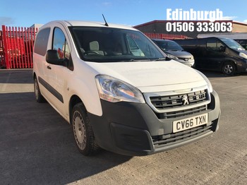 Location: Edinburgh - 2016 PEUGEOT PARTNER PROFESSION L1 BLU Panel Van REG: CV66TXN, Keys: No, MOT Expiry date: 20/05/2027, 1560 Diesel, 5 Speed Manual Diesel, Former Keepers: 5