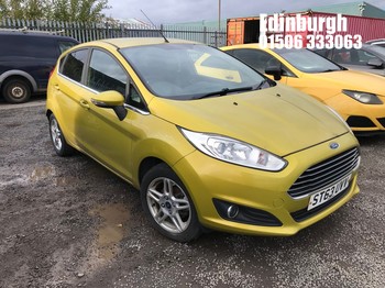 Location: Edinburgh - 2014 FORD FIESTA ZETEC 5 Door Hatchback REG: ST63UVV, Keys: No, MOT Expiry date: 03/12/2025, 998 Petrol, 5 Speed Manual Petrol, Former Keepers: 3