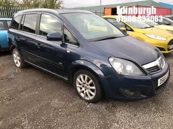 Location: Edinburgh - 2011 VAUXHALL ZAFIRA SRI CDTI MPV REG: DS61LLO, Keys: No, MOT Expiry date: 11/09/2026, 1686 Diesel, 6 Speed Manual Diesel, Former Keepers: 5