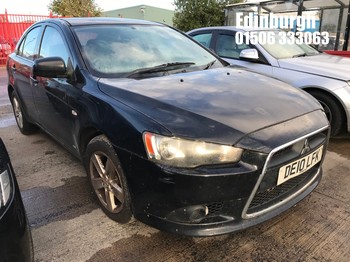 Location: Edinburgh - 2010 MITSUBISHI LANCER GS2 5 Door Hatchback REG: DE10LFK, Keys: No, MOT Expiry date: 21/02/2026, 1798 Petrol, 5 Speed Manual Petrol, Former Keepers: 7