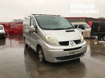 Location: Edinburgh - 2008 RENAULT TRAFIC SL27 SPORT DCI 115 Panel Van REG: SV58UTN, Keys: No, MOT Expiry date: 11/06/2025, 1995 Diesel, 6 Speed Manual Diesel, Former Keepers: 5