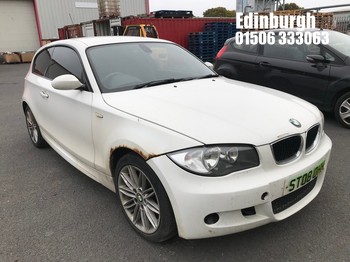 Location: Edinburgh - 2008 BMW 118D M SPORT 3 Door Hatchback REG: ST08OHH, Keys: No, MOT Expiry date: 20/01/2026, 1995 Diesel, 6 Speed Manual Diesel, Former Keepers: 6