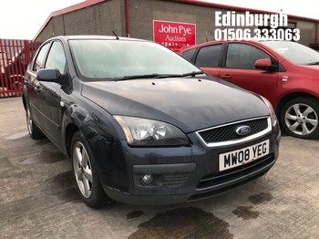 Location: Edinburgh - 2008 FORD FOCUS ZETEC CLIMATE 5 Door Hatchback REG: MW08YEG, Keys: No, MOT Expiry date: 24/06/2026, 1596 Petrol, 5 Speed Manual Petrol, Former Keepers: 3