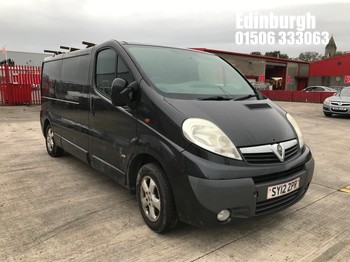 Location: Edinburgh - 2012 VAUXHALL VIVARO 2900 SPORT CDTI LW Panel Van REG: SY12ZPR, Keys: No, MOT Expiry date: 17/02/2027, 1995 Diesel, 6 Speed Manual Diesel, Former Keepers: 4