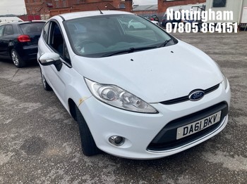 Location: Nottingham - 2011 FORD FIESTA ZETEC 3 Door Hatchback REG: DA61BKV, Keys: No, MOT Expiry date: 02/05/2027, 1242 Petrol, 5 Speed Manual Petrol, Former Keepers: 3