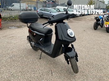 Location: Mitcham - 2022 NIU MGT Scooter REG: GL22ETE, 0cc Electric, automatic, Former Keepers: 0, Keys: Yes, MOT Expiry date: 27/04/2026