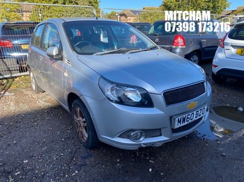 Location: Mitcham - 2011 CHEVROLET AVEO LT AUTO 5 Door Hatchback REG: MW60BZO, Keys: No, MOT Expiry date: 14/01/2027, 1399 Petrol, 4 Speed Auto Petrol, Former Keepers: 4