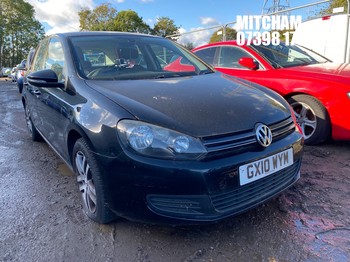 Location: Mitcham - 2010 VOLKSWAGEN GOLF SE TSI 5 Door Hatchback REG: GX10WYM, Keys: No, MOT Expiry date: 10/02/2027, 1390 Petrol, 6 Speed Manual Petrol, Former Keepers: 5