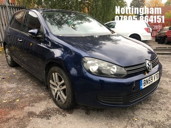 Location: Nottingham - 2009 VOLKSWAGEN GOLF SE TDI S-A 5 Door Hatchback REG: BN59VTD, Keys: No, MOT Expiry date: 04/02/2026, 1598 Diesel, 7 Speed S-Auto Diesel, Former Keepers: 4