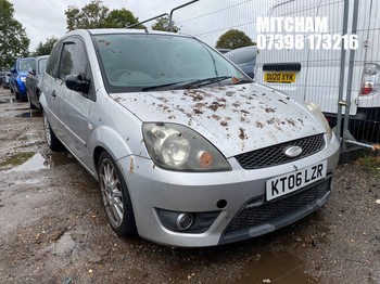 Location: Mitcham - 2006 FORD FIESTA ZETEC S 3 Door Hatchback REG: KT06LZR, Keys: No, MOT Expiry date: 29/08/2026, 1596 Petrol, 5 Speed Manual Petrol, Former Keepers: 8