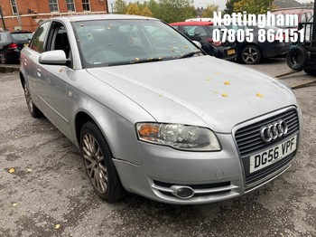 Location: Nottingham - 2006 AUDI A4 SE TDI 140 AUTO 4 Door Saloon REG: DG56VPF, Keys: No, MOT Expiry date: 25/11/2026, 1968 Diesel, Variable 1 Speed Auto Diesel, Former Keepers: 7