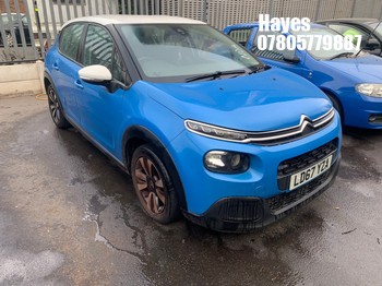 Location: Hayes - 2017 CITROEN C3 FEEL PURETECH 5 Door Hatchback REG: LD67YZA, Keys: No, MOT Expiry date: 12/12/2026, 1200 Petrol, 5 Speed Manual Petrol, Former Keepers: 4