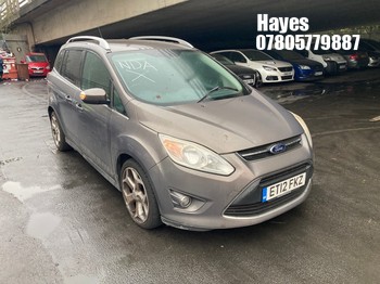 Location: Hayes - 2012 FORD GRAND C-MAX ZETEC TDCI 11 MPV REG: ET12FKZ, Keys: No, MOT Expiry date: 16/06/2026, 1560 Diesel, 6 Speed Manual Diesel, Former Keepers: 4