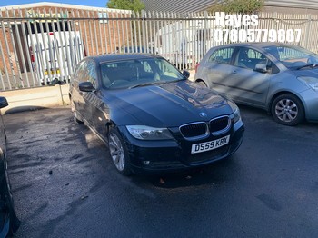 Location: Hayes - 2010 BMW 320D SE BUS EDITION A 4 Door Saloon REG: DS59KBX, Keys: No, MOT Expiry date: 03/04/2027, 1995 Diesel, 6 Speed Auto Diesel, Former Keepers: 5
