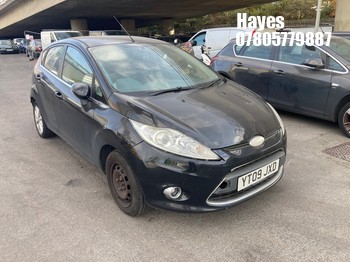 Location: Hayes - 2009 FORD FIESTA ZETEC 96 5 Door Hatchback REG: YT09JXD, Keys: No, MOT Expiry date: 15/07/2025, 1388 Petrol, 5 Speed Manual Petrol, Former Keepers: 5