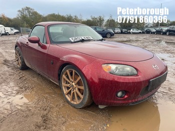 Location: Peterborough - 2007 MAZDA MX-5 SPORT CONVERTIBLE REG: GR07XWN, 1999cc PETROL, 6 SPEED MANUAL PETROL, Former Keepers: 6, Keys: No, MOT Expiry date: 05/08/2025