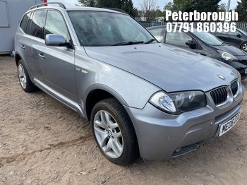 Location: Peterborough - 2006 BMW X3 M SPORT AUTO Estate REG: ME06CGG, Keys: No, MOT Expiry date: 13/03/2026, 2494 Petrol, AUTO, Former Keepers: 8