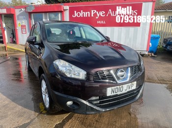 Location: Hull - 2010 NISSAN QASHQAI ACENTA DCI 5 Door Hatchback REG: ND10JVP, Keys: No, MOT Expiry date: 18/12/2026, 1461 Diesel, 6 Speed Manual Diesel, Former Keepers: 6