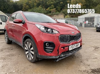 Location: Leeds - 2017 KIA SPORTAGE 3 ISG CRDI Estate REG: FG17UKF, Keys: No, MOT Expiry date: 28-04-2026, 1685 Diesel, 6 Speed Manual Diesel, Former Keepers: 5