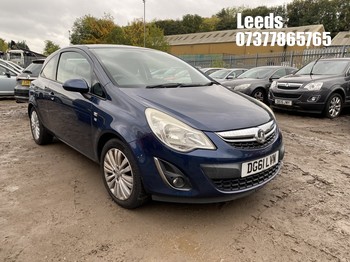 Location: Leeds - 2011 VAUXHALL CORSA EXCITE 3 Door Hatchback REG: DG61LVN, Keys: No, MOT Expiry date: 25-10-2026, 1229 Petrol, 5 Speed Manual Petrol, Former Keepers: 6