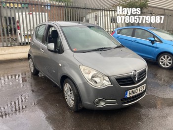 Location: Hayes - 2010 VAUXHALL AGILA CLUB AC 5 Door Hatchback REG: HN10VZX, Keys: No, MOT Expiry date: 05/10/2025, 1242 Petrol, 5 Speed Manual Petrol, Former Keepers: 4