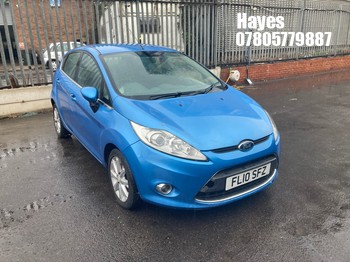 Location: Hayes - 2010 FORD FIESTA ZETEC 68 TDCI 5 Door Hatchback REG: FL10SFZ, Keys: No, MOT Expiry date: 08/08/2026, 1399 Diesel, 5 Speed Manual Diesel, Former Keepers: 8