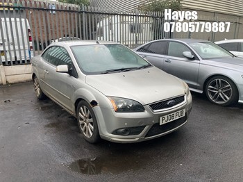 Location: Hayes - 2008 FORD FOCUS CC-2 D Coupe REG: PJ08FUB, Keys: No, MOT Expiry date: 11/07/2024, 1997 Diesel, 6 Speed Manual Diesel, Former Keepers: 7
