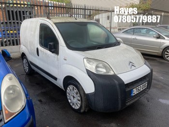 Location: Hayes - 2012 CITROEN NEMO 660 ENTERPRISE HDI Panel Van REG: LT62OXE, Keys: No, MOT Expiry date: 29/06/2024, 1248 Diesel, 5 Speed Manual Diesel, Former Keepers: 3