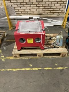 Lot 163  
            Birmingham - Collection Only 

                
HILKA SANDBLASTING CABINET WITH PUMP