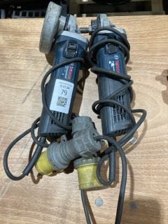 Lot 79  
            Birmingham - Collection Only 

                
BOSCH ANGLE GRINDERS 110V