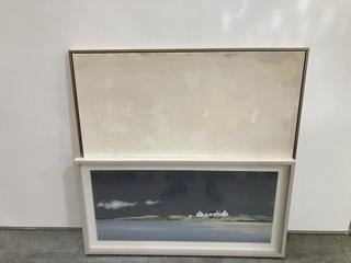 Lot 107  
            Chesterfield SR38 - Collection 

                
2 X ASSORTED ITEMS TO INCLUDE ETHEREAL FRAMED CANVAS 900X900MM - ITEM NO. 581932 ...