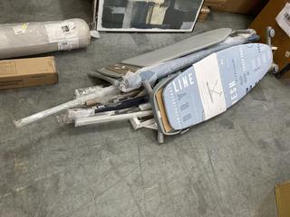 Lot 1118  
            Chesterfield SR38 - Collection or Optional Delivery Available 

                
QTY OF ASSORTED JOHN LEWIS ITEMS TO INCLUDE CURVE IRONING BOARD IN BLUE (LOCATION...