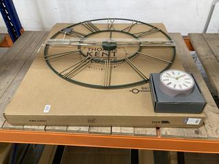 Lot 121  
            Chesterfield SR38 - Collection or Optional Delivery Available 

                
2 X ASSORTED ITEMS TO INCLUDE SUMMER HOUSE GRAND CLOCK 32IN - ITEM NO. 028893 - O...