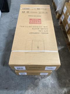 Lot 153  
            Chesterfield SR38 - Collection or Optional Delivery Available 

                
3 X 2 DOOR STORAGE CABINET IN WHITE - MODEL - A3WF920T (LOCATION: SR38 A12)