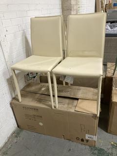 Lot 215  
            Chesterfield SR38 - Collection or Optional Delivery Available 

                
SAFAVIEH FURNITURE DINING CHAIRS IN CREAM (LOCATION: SR38 A12)
