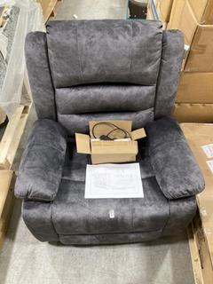 Lot 223  
            Chesterfield SR38 - Collection or Optional Delivery Available 

                
MASSAGE RECLINING LIFT CHAIR IN GREY - MODEL - WF293370GAA - ORIGINAL RRP £289 (L...